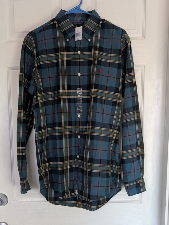 Ralph Lauren Other - Polo Ralph Lauren Shirt Mens M Plaid 100% Cotton Button Down NWT Long Sleeve